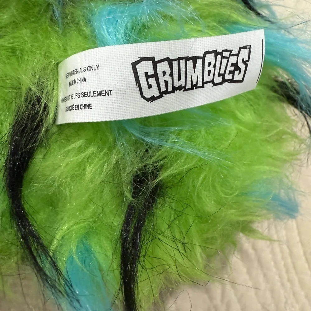 Fuzzy Green Monster Toy